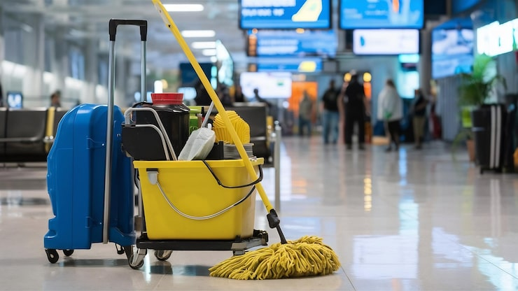 Limpieza en aeropuerto
