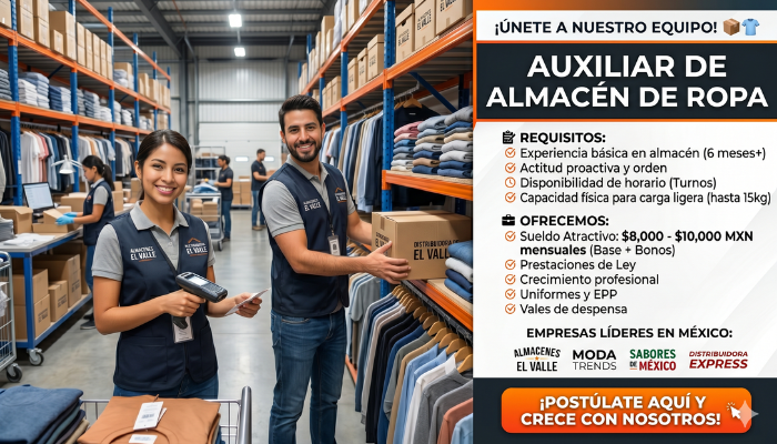 auxiliar de almacen
